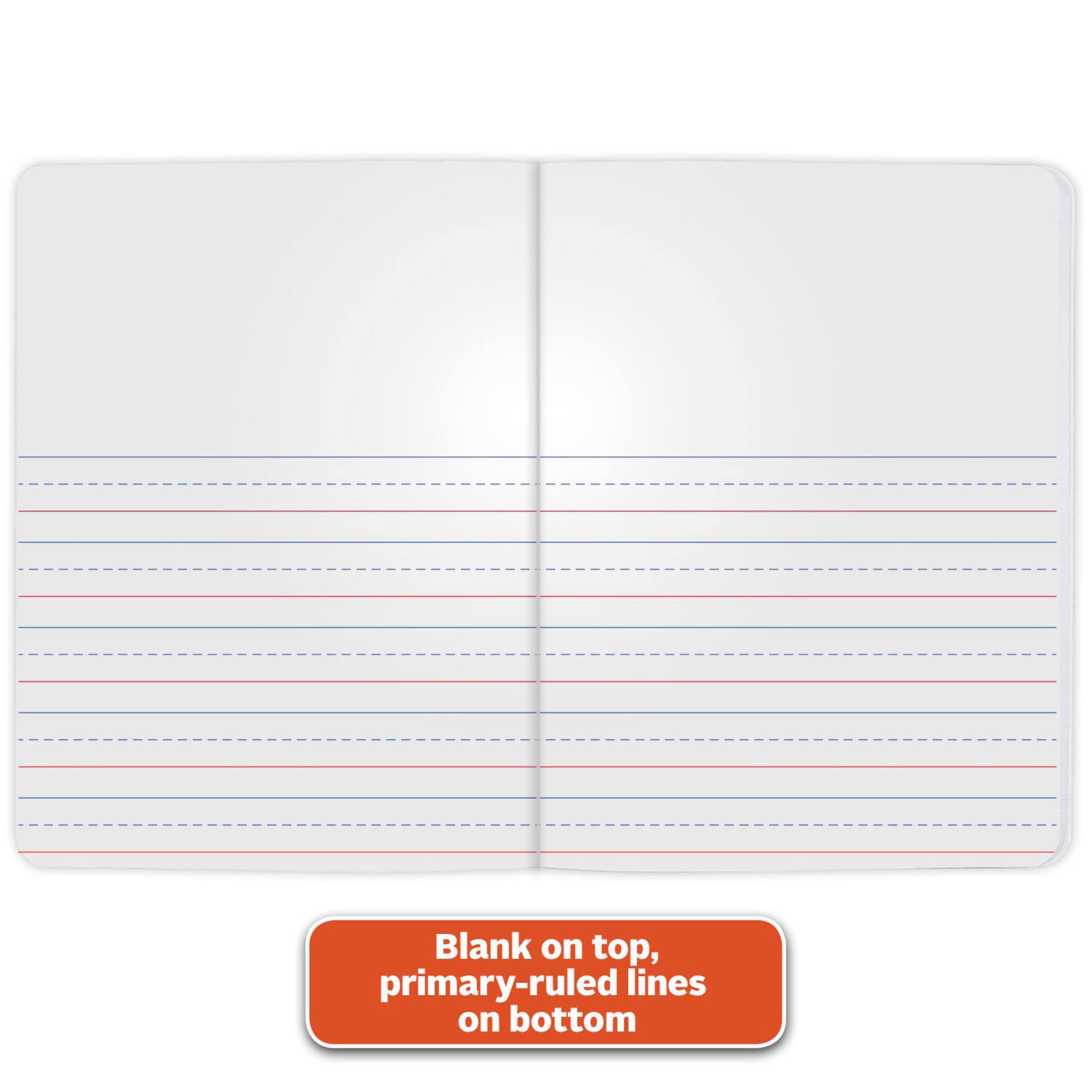 Mead® Half Page Ruled Primary Journal, 6 Pack of 100